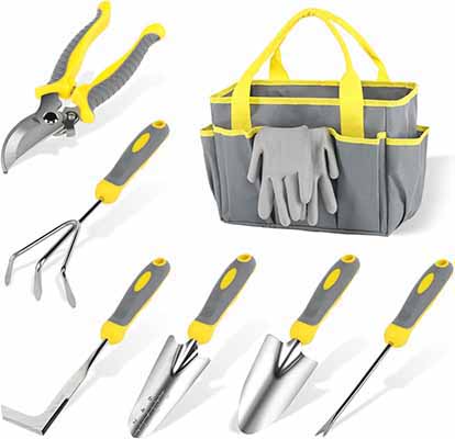 iPower Garden Tool Set Stainless Steel Garden Tools